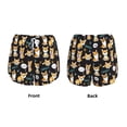 thumbnail image 3 of Daiia Cute Dogs Corgi Pattern Women's 2 in 1 Running Shorts - Lightweight Athletic Workout Gym Yoga Shorts Liner with Phone Pockets-Small, 3 of 7