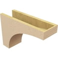 thumbnail image 5 of 6"W x 18"D x 12"H Classic Stockport Rough Cedar Woodgrain TimberThane Corbel, Primed Tan, 5 of 6