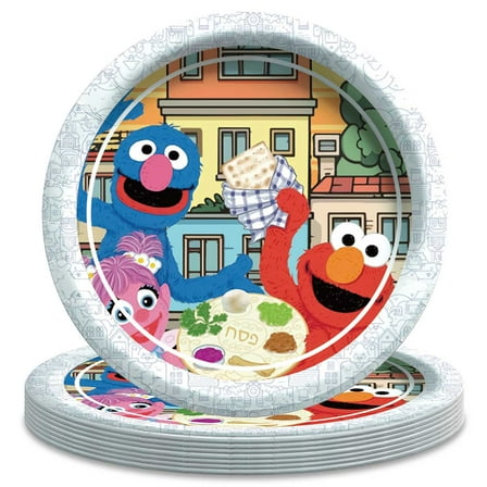 Sesame Street Paper Plates Birthday Decorations Party Supplies Tableware Disposable Dinnerware