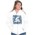 thumbnail image 3 of Retro Smurf Cool 90s Graffiti Vibes Unisex Plus Size Zip Hoodie Brisco Brands 3X, 3 of 5
