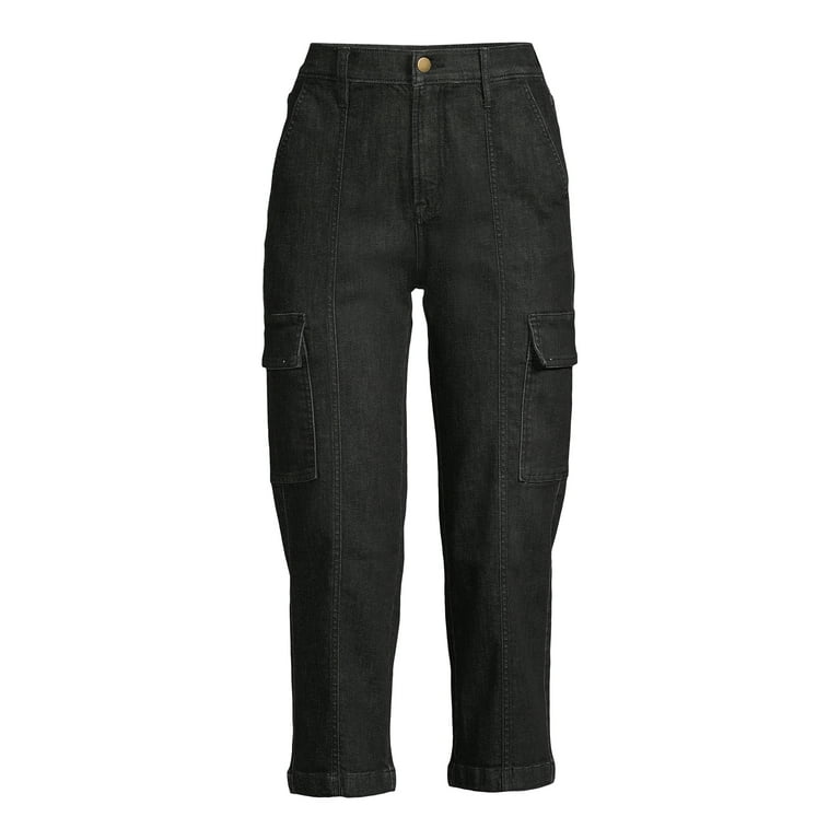 Time and Tru Women s Cargo Jeans Walmart