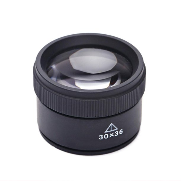 Lupa Hd De 30X 36Mm, Lente De Cristal Óptico, Lupa, Mini Lupa De Bolsillo, Lupa De Mano Para Sellos De Monedas, Lupa Para Joyería Inevent HA014264-00