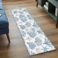 thumbnail image 3 of 2'x6' Rug Runners for Hallways Kitchen, Blue Coastal Non Slip Entryway Beside Floor Carpet Runner, Summer Nautical Beach Starfish Coral Washable Laundry Room Bedroom Throw Rugs Mat for Family Pet, 3 of 8