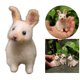 thumbnail image 5 of 2x Mini estatuas de conejo de fieltro de , adorno decorativo hecho a mano, conejito de Pascua DIY para , interior, hogar, primavera, Pascua, Sunnimix Escultura de estatuilla de conejo, 5 of 8