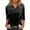Black_1, variant on Halloween Shirts Women T-Shirt Funny Pumpkin Graphic V-Neck Tee Fall 3/4 Long Sleeve Tops