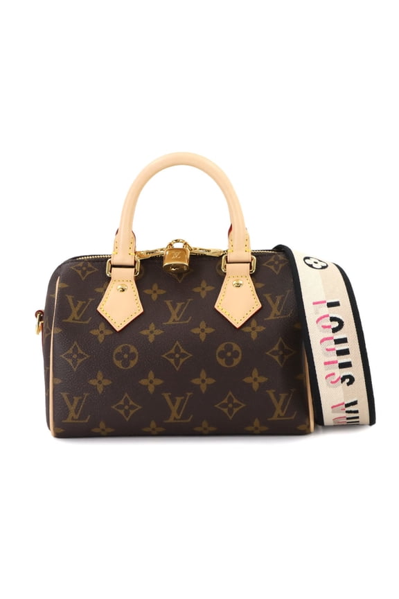 Pre-Owned Louis Vuitton Monogram Speedy Bandouliere 20 2-way Hand/Shoulder Bag, Brown...