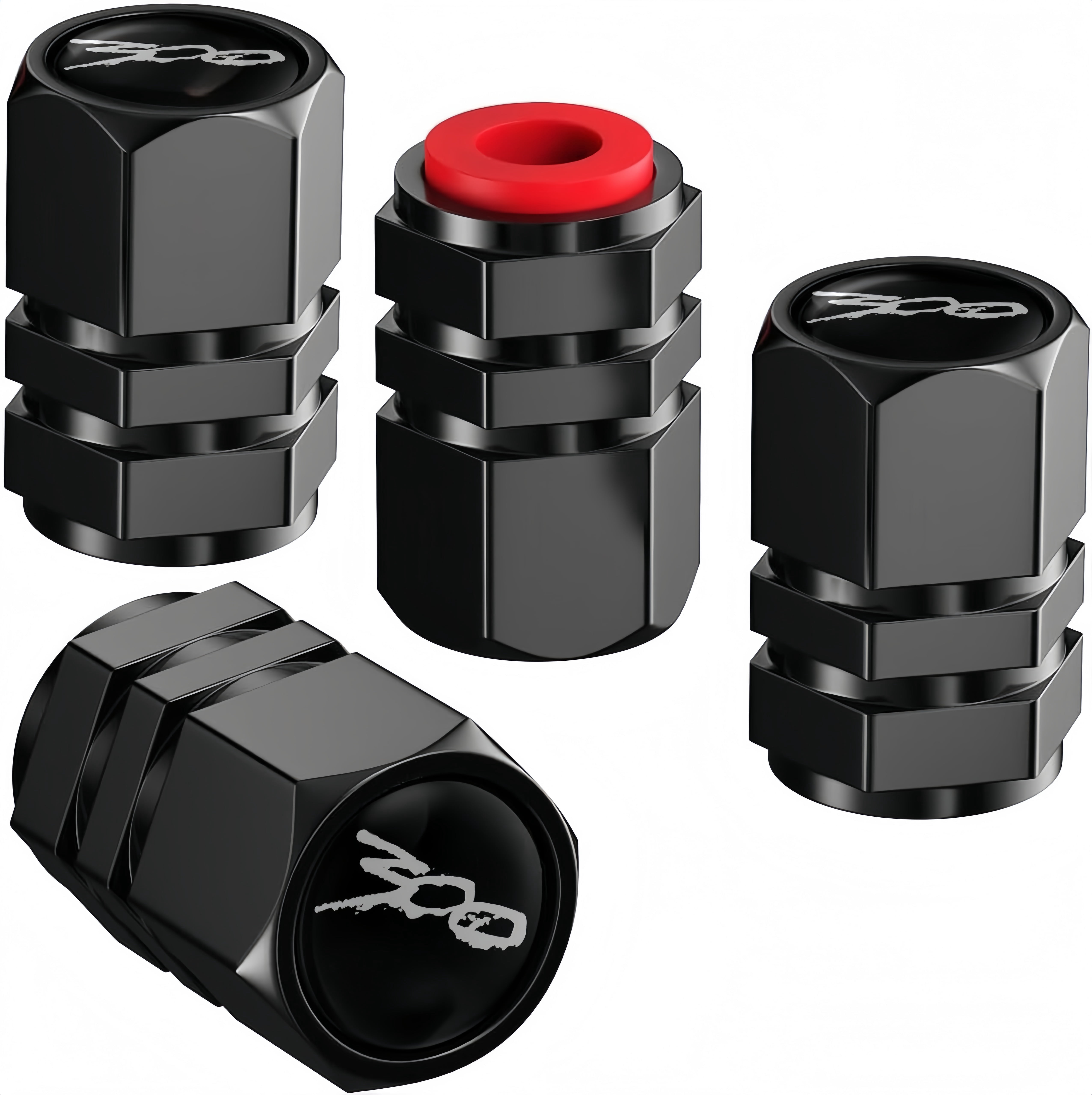 Black Plastic Tire Valve Stem Caps - 1000 pack - Universal, Fits on all Vehicles