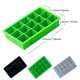 thumbnail image 3 of Molde de cubitos de hielo de silicona sweethay 15 rejillas Negro, 3 of 6