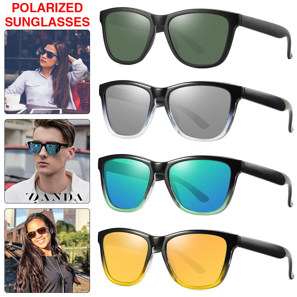 Polarized Sunglasses Square Vintage Sun Glasses Famous Retro 