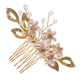 thumbnail image 1 of Clip de peine para el cabello, accesorios para el cabello, boda nupcial, de imitación, perla, flor, niña, dama Yuyangstore Peine de pelo, 1 of 8