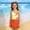 Orange, variant on RTKFRFLM Girls One Piece Swimsuit Fashionable Design, Summer Swimwear for Kids Youth Beach Pool