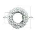 thumbnail image 4 of MXTPOV Flocked Christmas Wreath, Snowy Encrypted Wreath, Christmas Wreaths for Front Door Party Wedding, Home Decor, 13.7 inch, 4 of 6