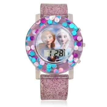Disney Frozen 2 Unisex Child Jelly Glitter Strap Watch in Purple - FZN4529WM