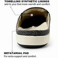 thumbnail image 4 of Men Slippers with Arch Support Canvas House Slipper Slip On Clog Outdoor Shoes, 4 of 12