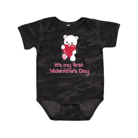 

Inktastic It s my First Valentine s Day Gift Baby Boy or Baby Girl Bodysuit