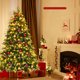 thumbnail image 3 of Árbol navideño Costway nevado preiluminado 210 cm 11 modos de flash 450 luces multicolores, 3 of 4