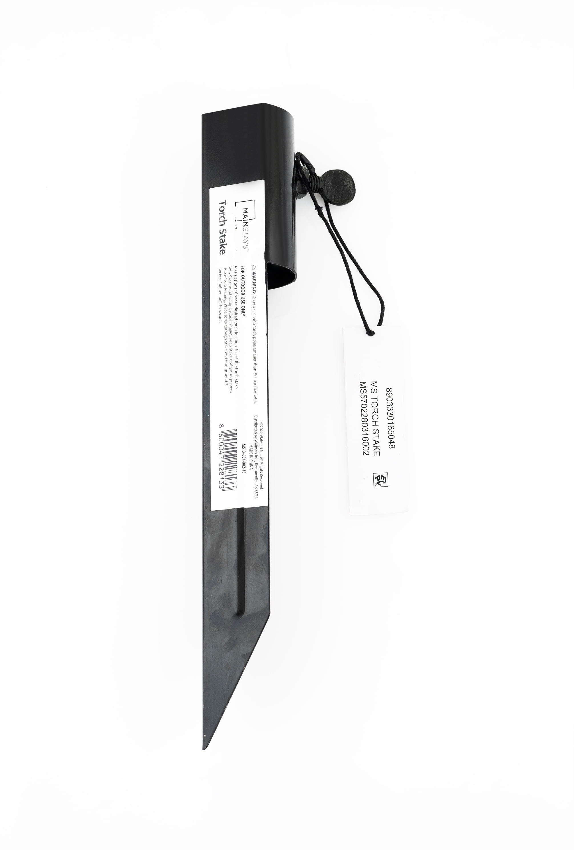Mainstays Metal Torch Stake Accessory, Black