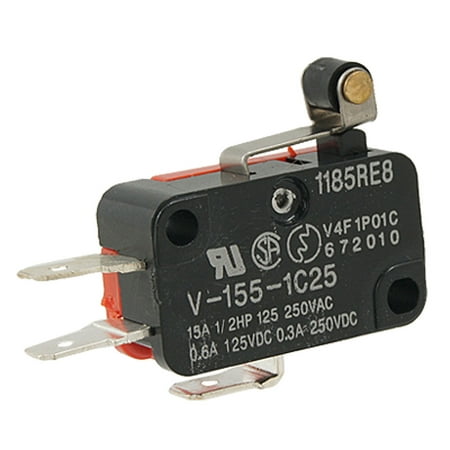 Unique Bargains V-155-1C25 SPDT NO NC Momentary Roller Actuator  Micro Limit Switch Home