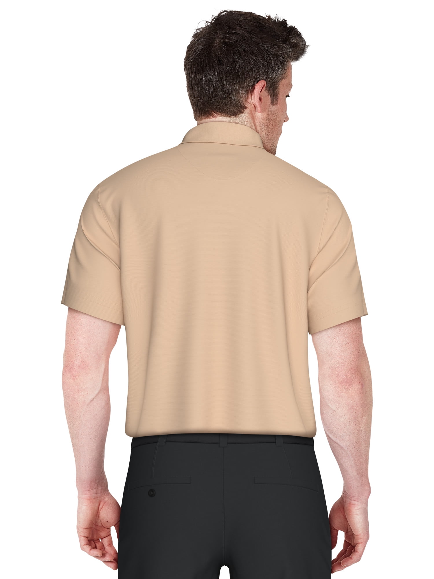 Ben Hogan Men's & Big Men's Performance Solid Polo Shirt with Short Sleeves, Sizes S-5XL