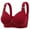 Red, variant on Women Plus Size No Wire Bra Middle Age and Elderly Thin Underwear Comfort Bra Bras for Older Women Red 42