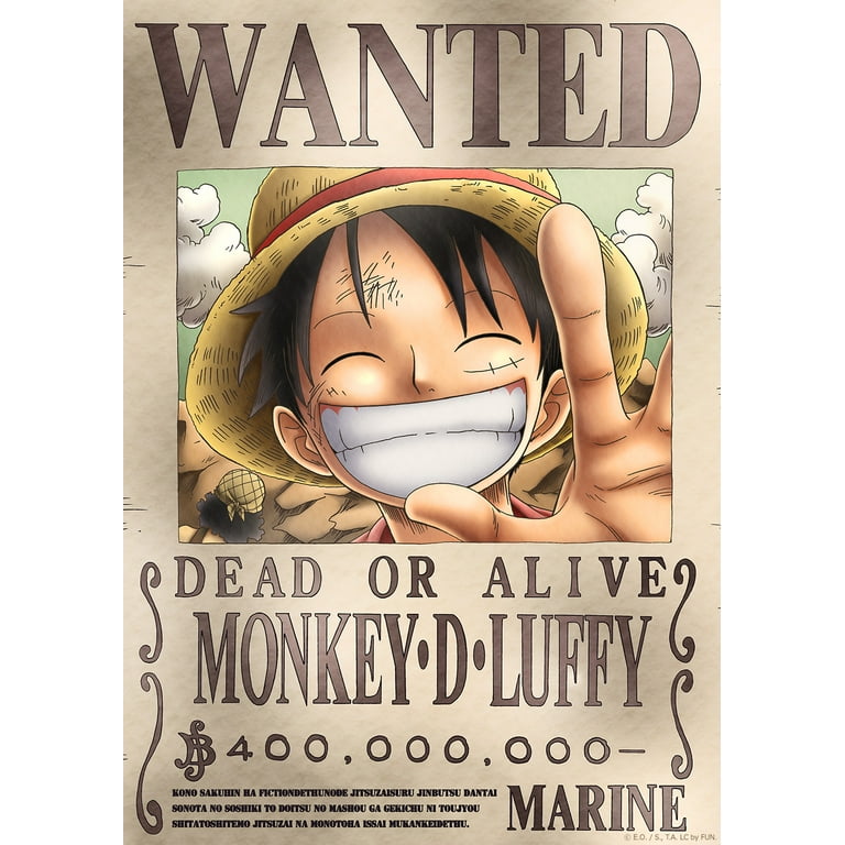 One Piece Monkey D Luffy Wanted Poster