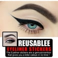 thumbnail image 2 of PVCS 6Pairs Reusable Eyelid Stickers Instant Outline Winged Lid Cosmetic Easy Applica, 2 of 6