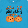 thumbnail image 4 of Inktastic Little Brother Pumpkins with Fall Leaves Boys Baby T-Shirt, 4 of 5