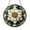 Acrylic 3.5 Inch, variant on White Flower Circular Window Panel with Stained Glass Effect, Decorative Botanical Window Art