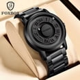 thumbnail image 5 of Reloj FOXBOX para Hombre Banda de Acero Inoxidable Fuerza Magnética Negro, 5 of 5
