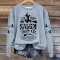 thumbnail image 2 of Fgnfyis Chandail en Molleton Graphique Humour Halloween pour Femmes Col Rond Chandail Doux Manches Longues Gris G, 2 of 4