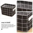 thumbnail image 3 of Laundry Bag Waterproof Clothes Organizer Box Cloth Cargo Holder organizer box Portable Multi-Purpose Storage Box, Black Plaid, 3 of 8