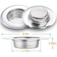 thumbnail image 2 of 2PCS 4.5" Kitchen Sink Strainer for Kitchen Sink, Bathroom Sink and Toilet, 2 of 5