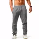 thumbnail image 1 of Pantalónes Recto Sueltos De Hombre Casual De Algodón Y Lino, 1 of 4