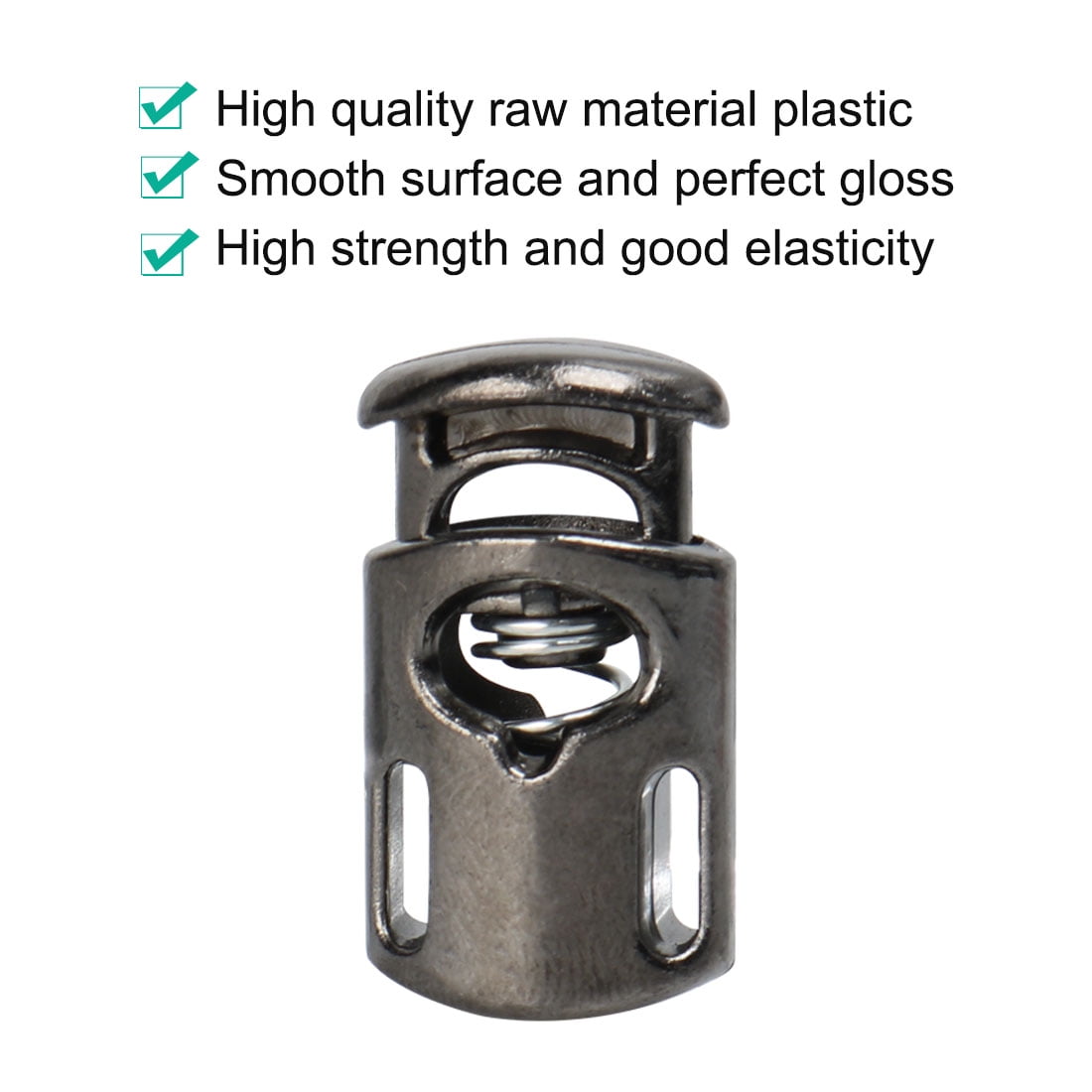 AERZETIX - Lot De 14 Bloque-cordons à Ressort 10 Mm à 1