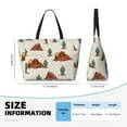 thumbnail image 4 of PAYOHTO Western Theme Cactus Cowboy Large Beach Tote Bags for Womens Mens Sandproof Swim Pool Bag with Zipper for Travel Vacation, 4 of 7