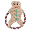 thumbnail image 2 of Christmas Plush Dog Toy, Cartoon Design Dog Squeaky Toys Cleaning Teeth with Cotton Rope for Small Sized Pets for Medium Sized Pets, 2 of 8