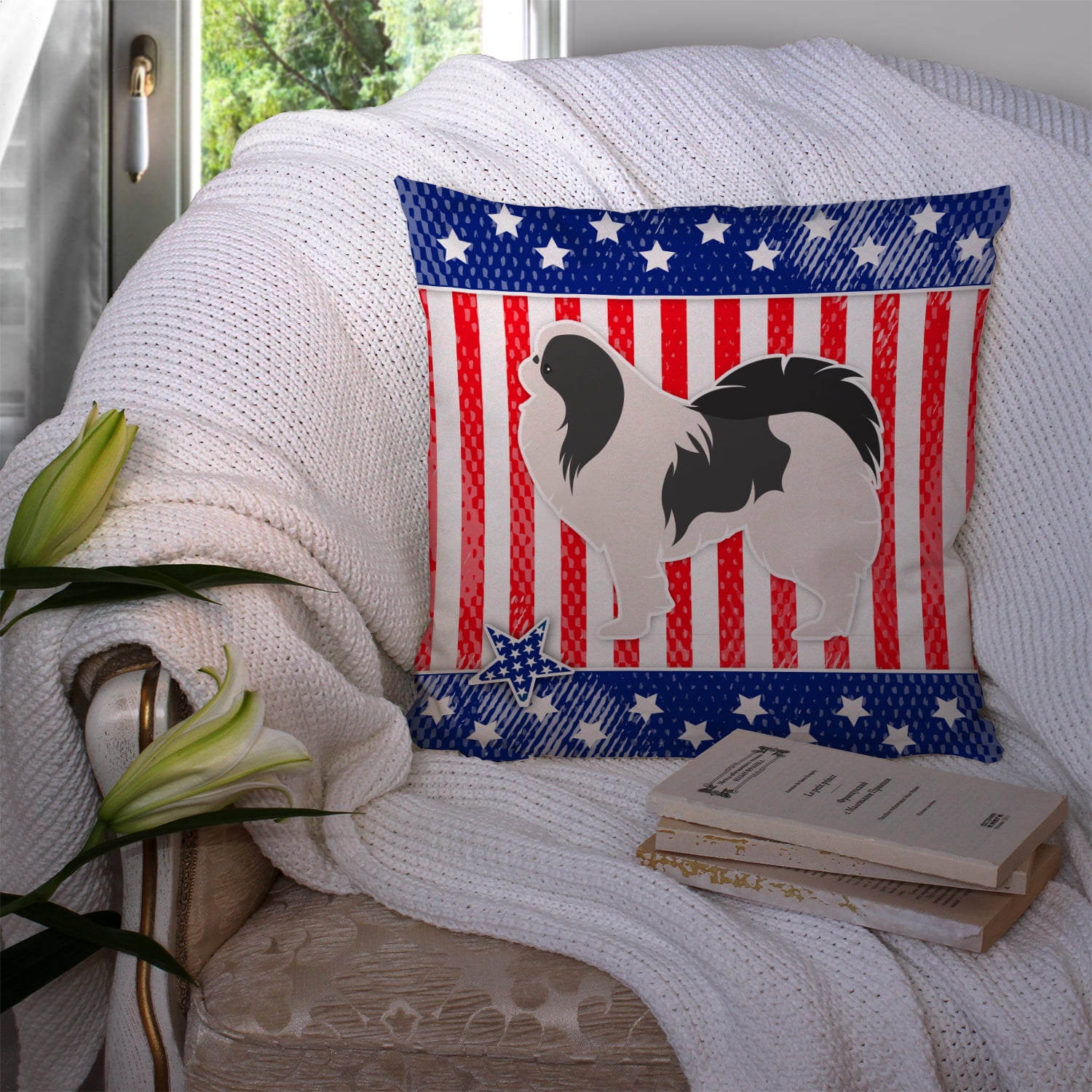Design with Dog Fabric Decorative Pillow