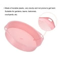 thumbnail image 4 of Uxcell Garden Sifting Pan Plastic Potting Sieve Mesh Filter Soil Screen Tool, Pink 2 Pack, 4 of 5