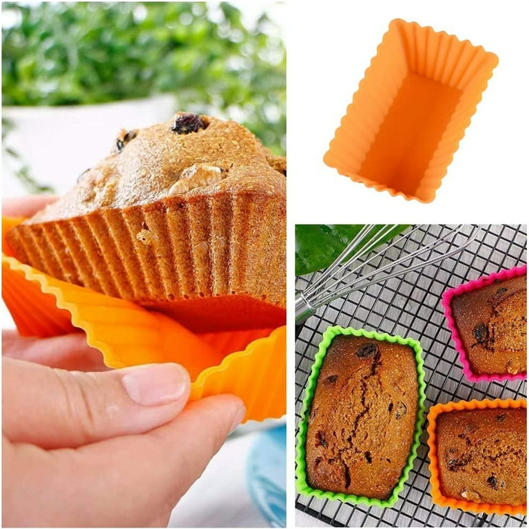 Reusable Silicone Muffin Cups 12Pcs, Non-Sticky, Food Grade