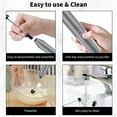 thumbnail image 6 of Milk Frother Wand Drink Mixer - Handheld Milk Frother Electric Whisk - Easy-Clean Stainless Steel Frother Wand & Mini Blender - Electric Coffee Frother for Milk Coffee Lattes, 6 of 7