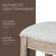 thumbnail image 4 of Tabouret de Cuisine Adrien Adrien Backless Selle, Chêne Récupéré, Lot de 3, 4 of 7