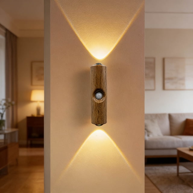BotaniNest Rechargeable Smart LED Motion Sensor Ambient Light Dynamic RGB LED Wall Lamp Mount Punch Color Changing Motion Sensor Light For Stairs Wardrobe Cabinet