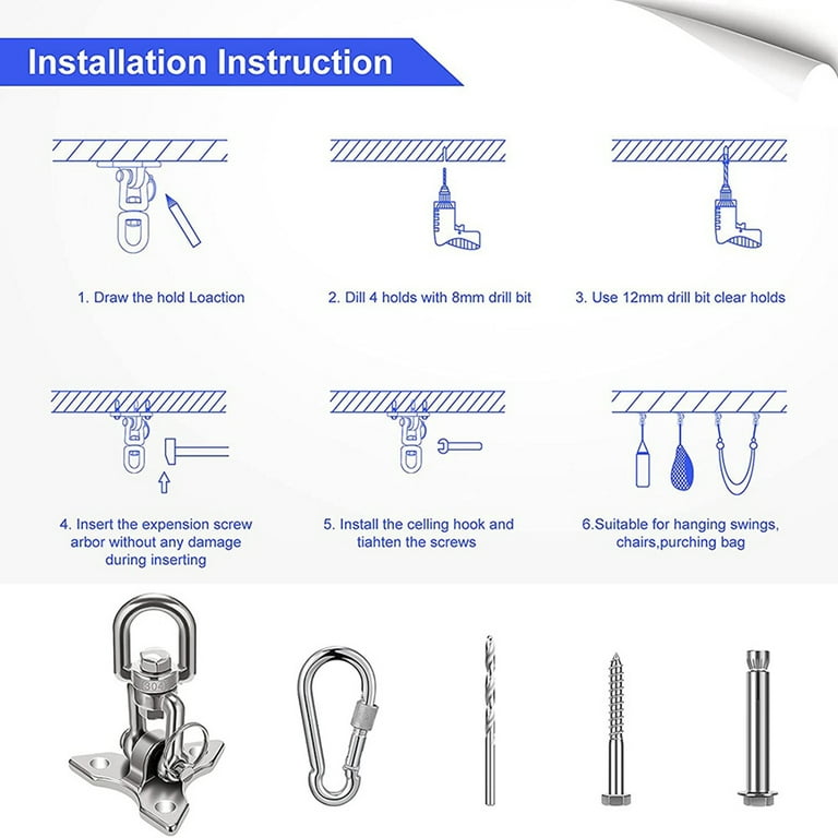 Hanging chair top ceiling hook