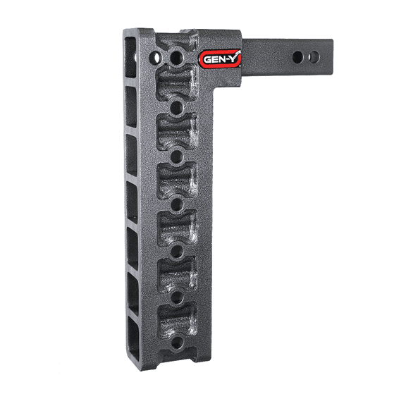 GEN-Y GH-306 MEGA-DUTY Adjustable 12.5" Drop Hitch Only for 2" Receiver - 10,000 LB Towing Capacity - 1,500 LB Tongue Weight