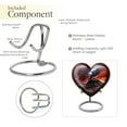 thumbnail image 4 of Fiery Sunset Mini Heart Urns For Human Ashes - Urns For Human Ashes Adult Female Mom - Heart Urns For Remains - Funeral Urns For Adult Ashes Men - Decorative Heart Urns For Human Ashes ( 3inch, 2pcs), 4 of 5
