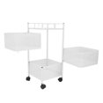 thumbnail image 1 of Rotating Storage Rack for Kitchen, 3 Tier Carbon Steel Fruit and Vegetable Storage Mesh Basket with Wheels Space Saving Kitchen Storage Cart Rotating Tower Organizer for Livingroom, 1 of 7