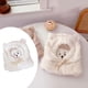 thumbnail image 5 of Bufanda 3 en 1 kawaii para mujer, mascarilla, gorro de invierno, cálido, informal, bonito, resistente al viento blanco, 5 of 7