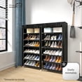 thumbnail image 4 of Closet Zapatera STAY ELIT Minimalista Armable Organizador Multifuncional 36 Pares Negro 6 niveles, 4 of 5