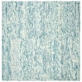 thumbnail image 2 of SAFAVIEH Abstract Devyn Geometric Wool Area Rug, Ivory/Navy, 6' x 6' Square, 2 of 11