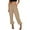 Khaki-03, variant on Perfectbot Plus Size Lounge Sets for Women Elastic Waist Solid Color Baggy Lantern Pant Business Casual